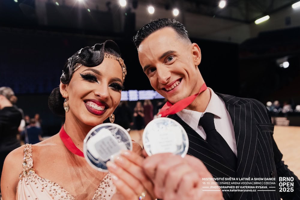 Ela Odstrčilová a Jan Metlický získali titul vicemistrů světa v Showdance